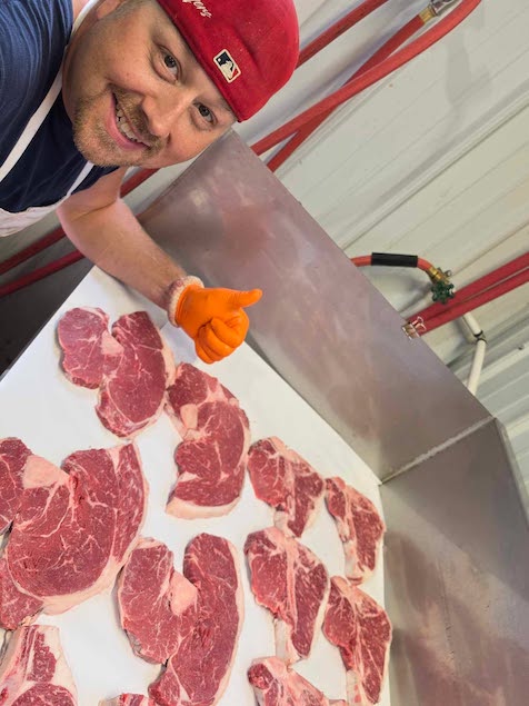 Craig Byers lead butcher and processing specialist at A-Star Services in Hillman Minnesota