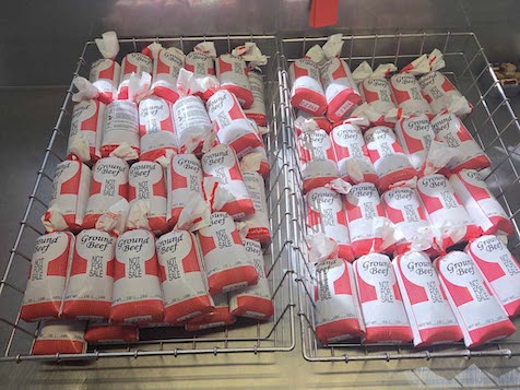 Packaged ground beef from a quarter beef processed by A-Star Services in Minnesota