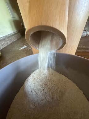 Stone-milled flour made from Minnesota grains at Chisholm Trail Farm