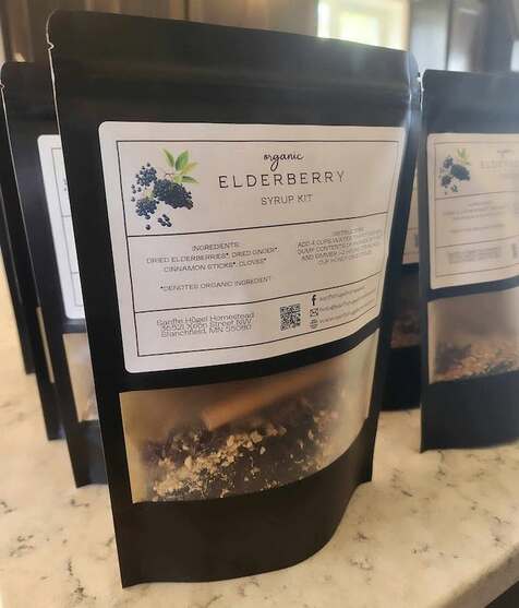 Minnesota-made gifts, local gift boxes, handmade goods, and small-batch specialty products, Sanfte Hugel Homestead elderberry kit