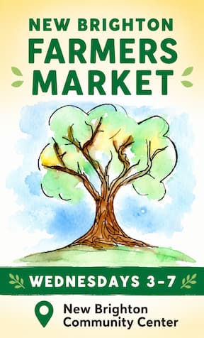 New Brighton Farmers Market artwork featured by Farm Direct Minnesota