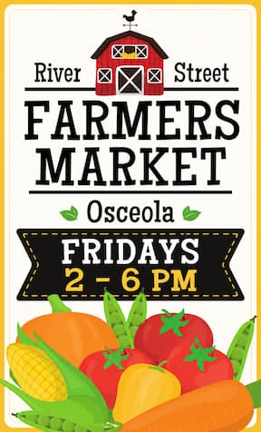 River Street Farmers Market Osceola artwork featured by Farm Direct Minnesota