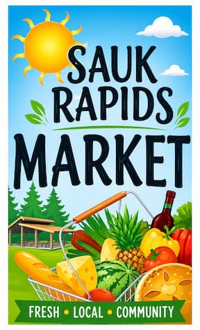 Sauk Rapids Market artwork featured by Farm Direct Minnesota